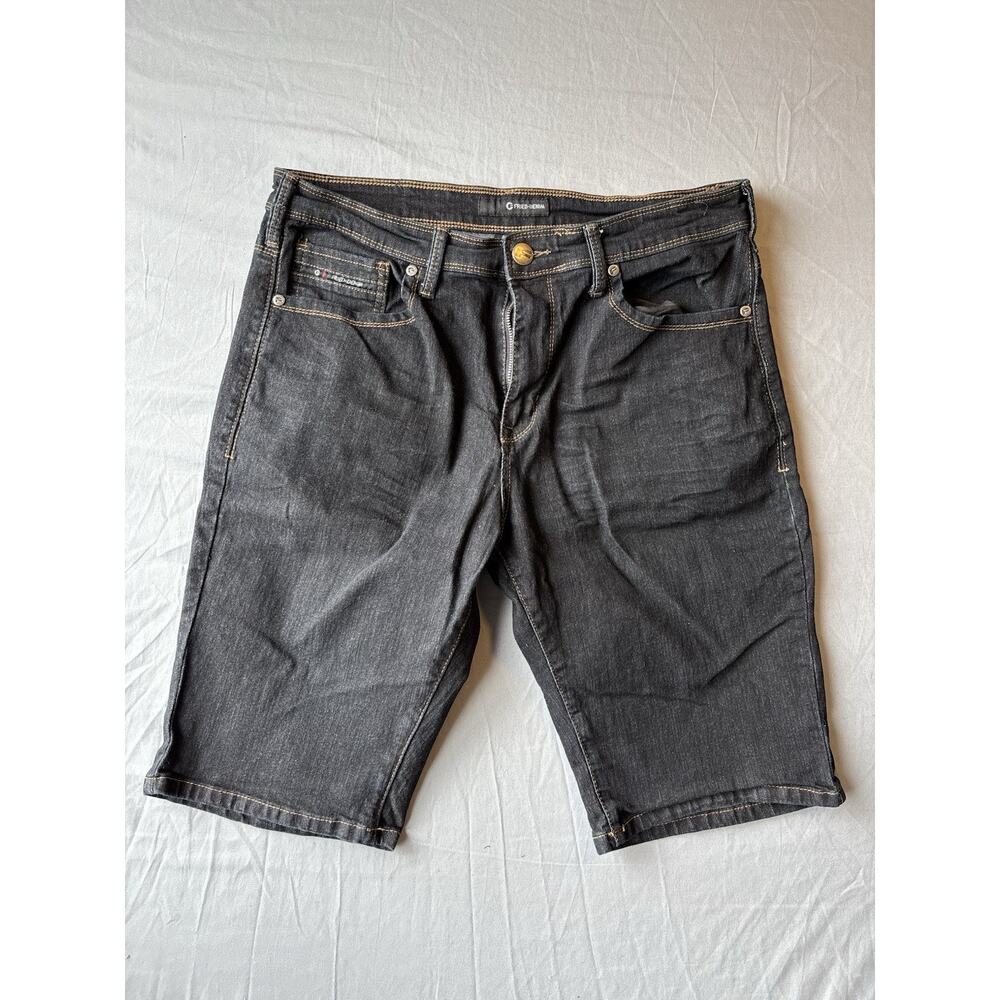 Fried Denim - Mens Black Jean Shorts - Size 34